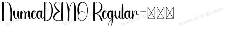 NumeaDEMO Regular字体转换 NumeaDEMO Regular字体转换